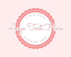 Pink Circle - Sweet Cupcake Bakery logo design