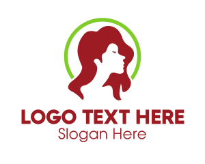 Hair And Beauty - Woman Profile logo design