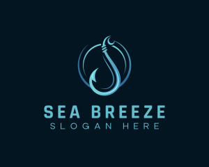 Sea Hook Fishery  logo design