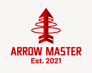 Archery - Red Arrow Archery logo design