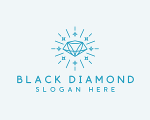 Crystal Diamond Jewelry logo design