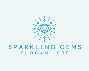 Crystal Diamond Jewelry logo design