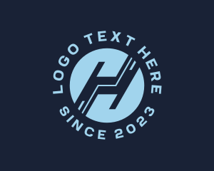 Letter H - Digital Tech Programming logo design