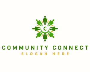 Flower People Community logo design