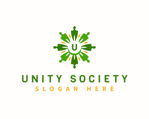 Society - Flower People Community logo design