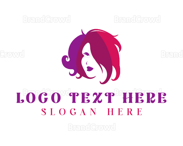 Female Hair Woman Logo