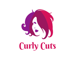 Curly - Curly Hair Styling logo design