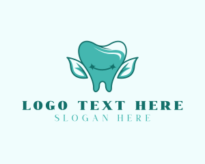 Oral Hygiene - Leaf Tooth Dentistry logo design