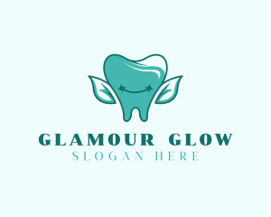 Oral Health - Leaf Tooth Dentistry logo design