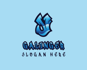 Blue Urban Letter Y Logo