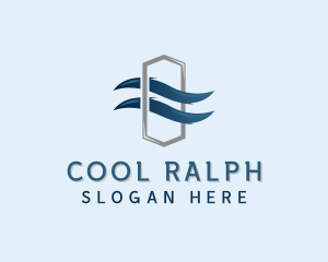 Wind Ventilation Cooling logo design