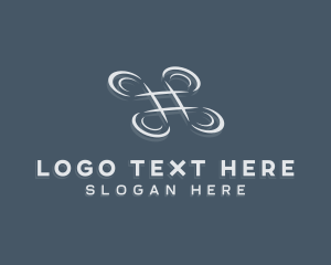 Videography - Aerial Drone Hashtag logo design