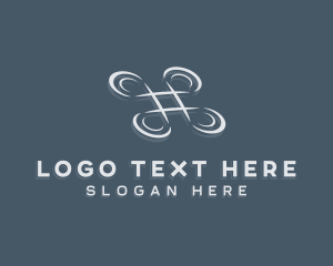 Hashtag - Aerial Drone Hashtag logo design