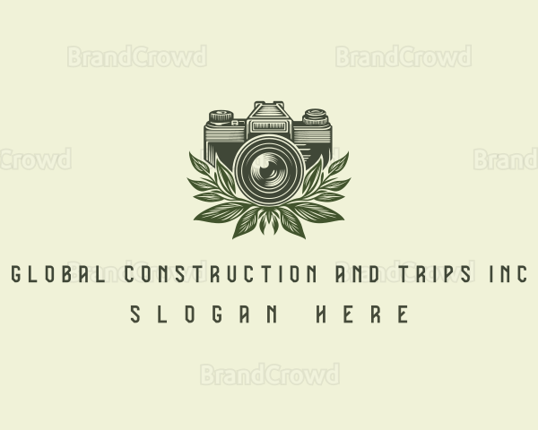 Floral Camera Lens Logo