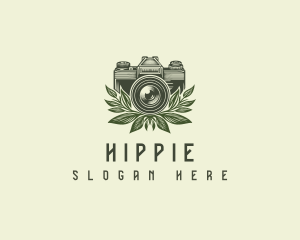 Floral Camera Lens Logo