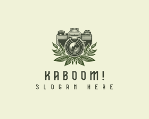 Youtube - Floral Camera Lens logo design