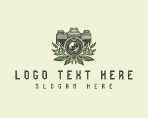 Floral Camera Lens Logo