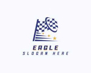 Racer - Racing Flag Motorsport logo design