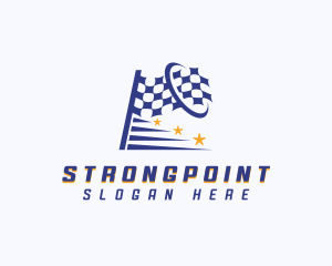 Nascar - Racing Flag Motorsport logo design