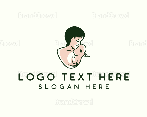Mother Child Parenting Logo