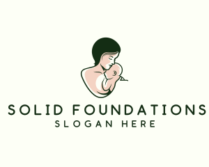 Mother Child Parenting Logo