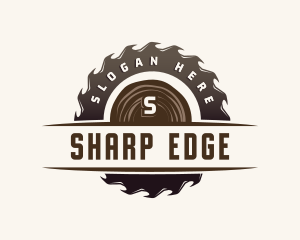 Blade - Wood Sawmill Blade logo design