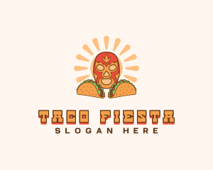 Mexican Mask Taco logo design