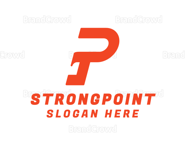 Modern Stroke Letter P Logo