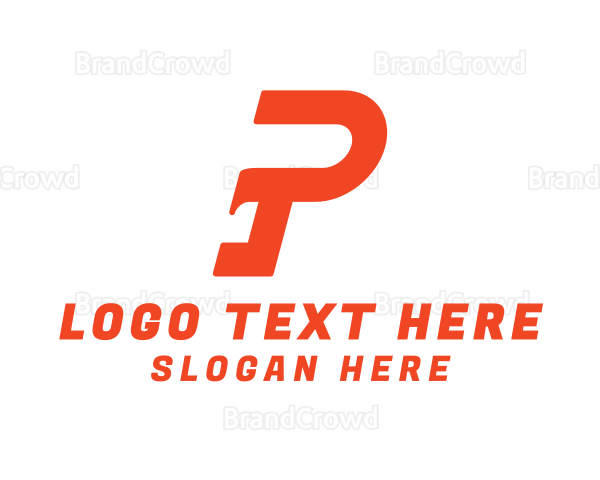 Modern Stroke Letter P Logo