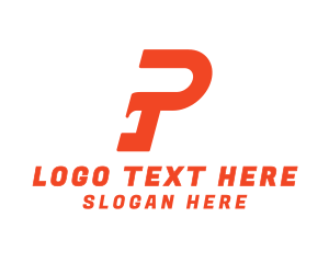 Stroke - Modern Stroke Letter P logo design