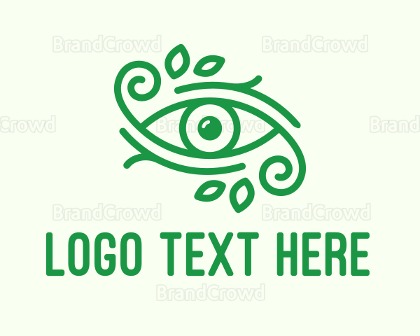 Green Nature Eye Logo
