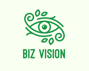 Green Nature Eye  logo design