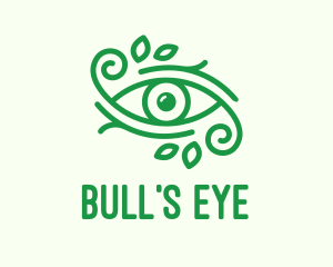 Green Nature Eye  logo design