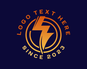 Logistic - Thunder Courier Lightning logo design