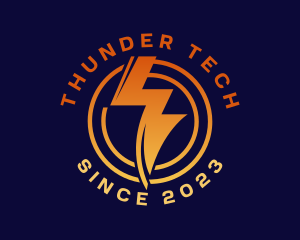 Thunder - Thunder Courier Lightning logo design