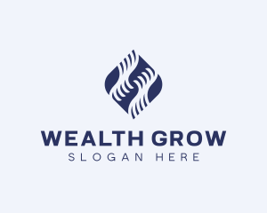 Investing - Waves Finance Investing logo design