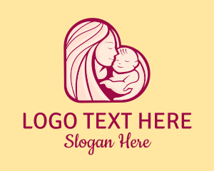 Prenatal - Heart Baby Daycare logo design