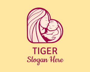 Children Center - Heart Baby Daycare logo design