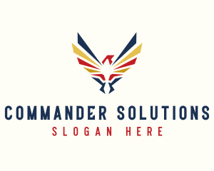 Sergeant - Military Falcon Aviation logo design