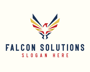 Military Falcon Aviation  logo design