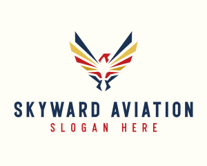 Military Falcon Aviation  logo design