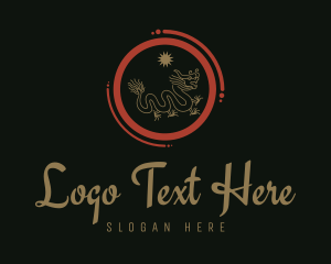 Novelty Shop - Traditional Dragon Business logo design