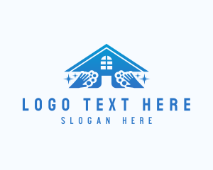 House - House Estate Cleaning logo design