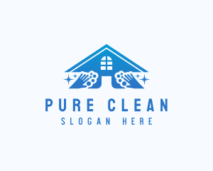 House Estate Cleaning logo design