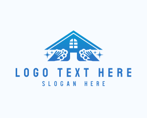 Apartment - House Estate Cleaning logo design