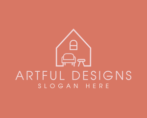 Minimal House Furniture logo design