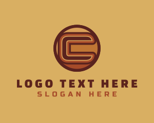 Font - Retro Vintage Letter C logo design