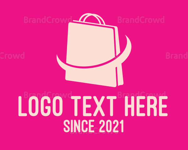 Pink Ecommerce Bag Logo