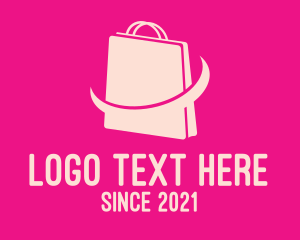 Shopping - Pink Ecommerce Bag logo design