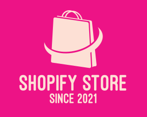 Pink Ecommerce Bag  logo design